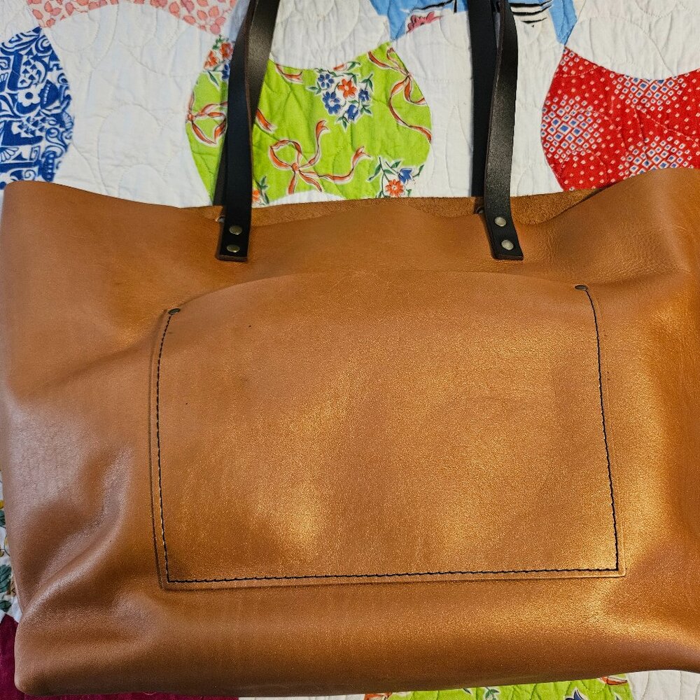 Portland Leather Oversize Classic Tote -Hava